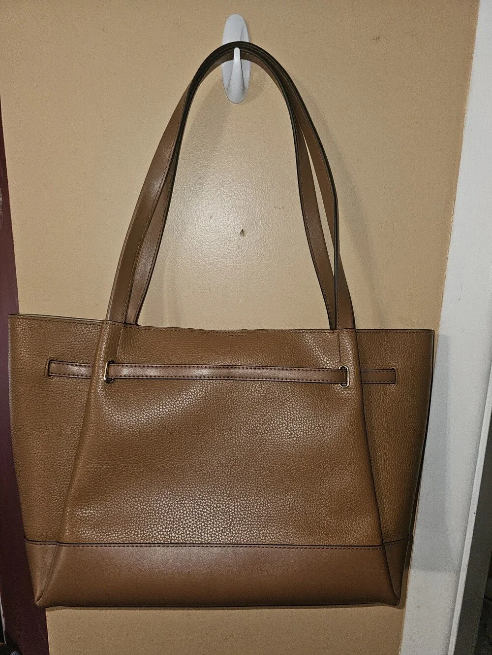 NEW Michael Kors Reed Large Tote Bag Tan/Gold
